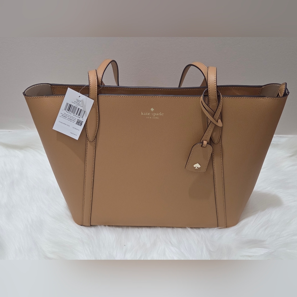 Kate Spade Tan Leather Tote Bag